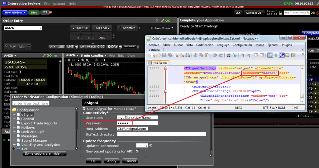 Interactive Brokers Cannot Zoom Automatic Chart